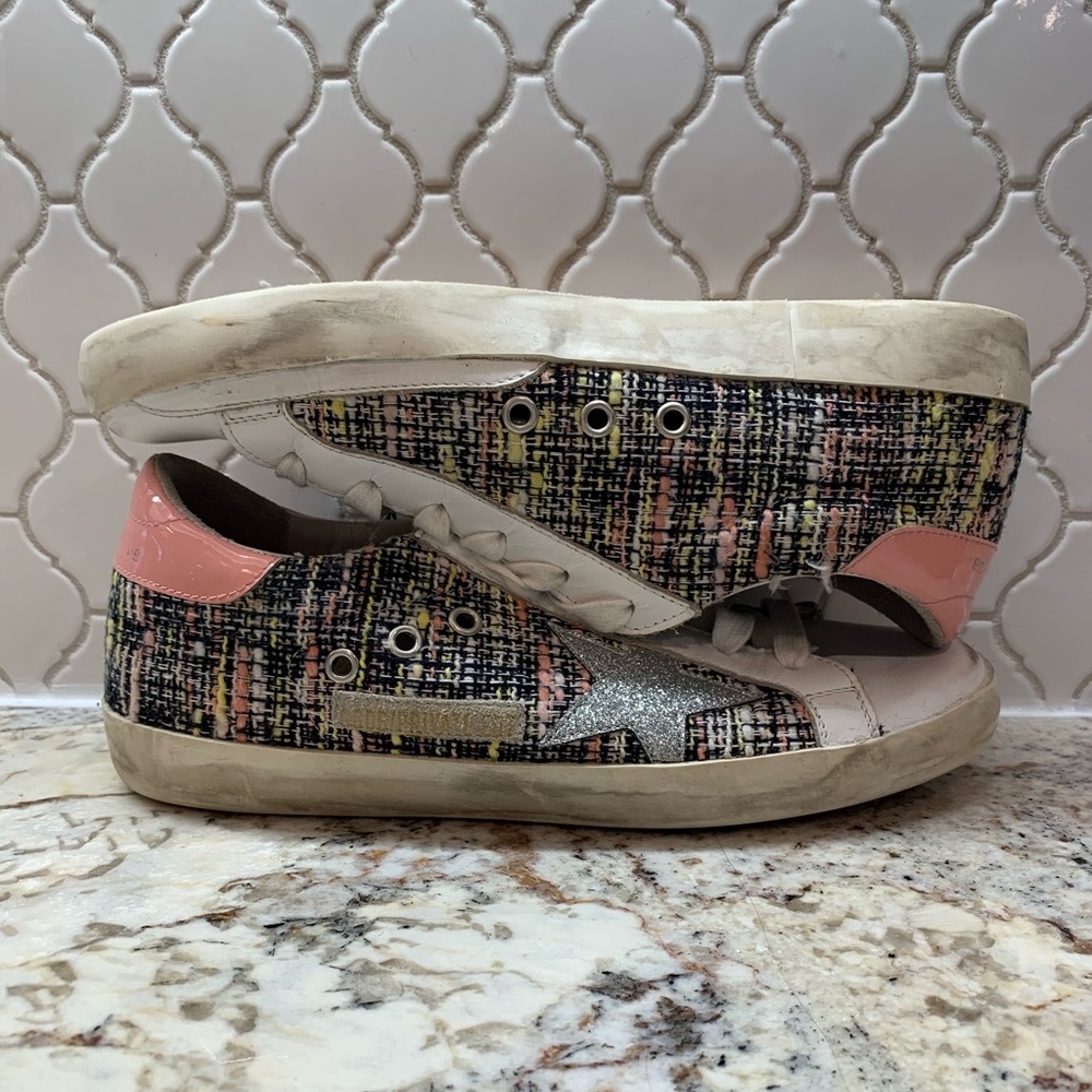 Golden Goose
Superstar Boucle Lace-Up Sneakers
39